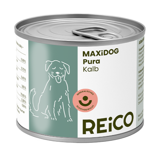 cibo umido cani reico maxidog pura vitello &bull; Cuccioli e Crocchette, Reico Partner | Sano. Naturale. Minerale.