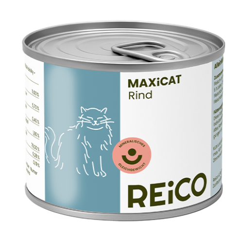 cibo gatti umido reico maxicat manzo &bull; Cuccioli e Crocchette, Reico Partner | Sano. Naturale. Minerale.