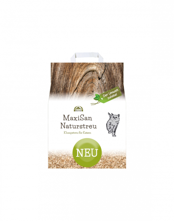 maxisan-naturstreu lettiera naturale per gatti aggolmerante
